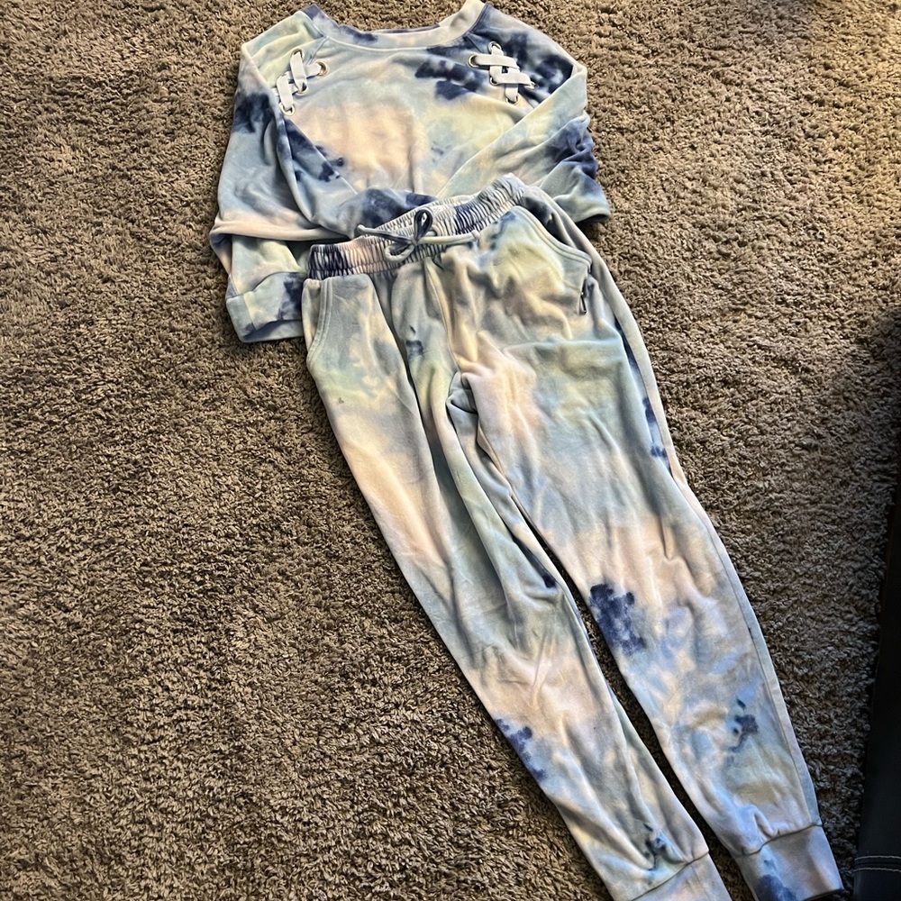 tie dye matching set